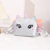 Bolsa para niños 2024 comercio exterior brillo unicornio bolso de hombro moda grande bolsa de mensajero de cadena para niños bolsa de accesorios al por mayor