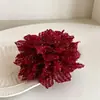 Pinza para el pelo de flor grande brillante de alta gama, Pasador de flor tridimensional vintage para la parte posterior de la cabeza, Accesorio para el pelo de pinza de tiburón