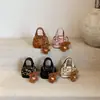 Bolsa de Urso de Desenho Animado com Design de Nicho Moda de Luxo Leve Boston Crianças Menina Princesa Mini Bolsa de Mão Transversal