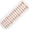 Unha pré-fabricada blush nude peça de unha estilo puro usando unha tamanho completo fototerapia 30 peças peça de unha atacado tira pré-fabricada