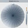 Paraguas de mango largo con funda impermeable, Protección solar de vinilo, Para sol o lluvia, Paraguas solar para mujer, Paraguas para estudiante, Mango recto grande para hombre