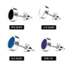Pendientes de Acero de Titanio Estilo Coreano para Hombre Tendencia Distintivo Hip-Hop Individual Negro Pendientes Simples Versátiles Joyería para Estudiantes Accesorios