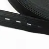 Calças de maternidade em estoque, preto e branco, com elástico ajustável, botões de ilhós, fabricante de elástico para atacado, fita elástica