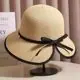 Sombrero de Paja con Lazo Estilo Hepburn para Mujer, Protección Solar de Verano, Moderno y Versátil, Sombrero de Paja Estilo Vacaciones para Adelgazar el Rostro