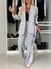 Sitio Web Independiente Transfronterizo Comercio Exterior Europeo y Americano Nuevo Conjunto de Dos Piezas Traje Casual de Solapa de Manga Larga para Mujer Primavera y Otoño 2026