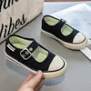 Zapatillas Deportivas para Niñas 2026 Verano Nuevo Estilo Mary Jane de Lona para Niñas Zapatos Blancos Bajos Zapatos Casuales Ligeros para Niñas