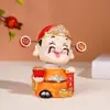 Figura del Dios de la Fortuna que trae Riqueza, Figura Creativa del Dios de la Fortuna con Cabeza Móvil de Resina, Producto Cultural y Creativo para Zonas Escénicas, Directo de Fábrica