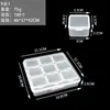 Caja de Almacenamiento de Joyería para Uñas con 9 Compartimentos Caja Separada Desmontable Taladro para Uñas Broca de Aleación Accesorios Pequeños Caja Vacía de Plástico Herramienta