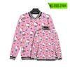 Fornecimento transfronteiriço de 2023 da nova jersey de basebol Hello Kitty com código europeu, impressão a cores 3D, uniforme de basebol de abotoadura única outono