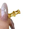 Não Desbota Ouro 24K Real Vintage Novo Estilo Chinês Ouro Brilhante Lustroso Flor de Íris Anel Pulseira Artesanato Requintado de Alta Qualidade