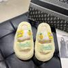 Pantuflas de algodón para mujer Sponge Baby transpirables lindas para interior hogar antideslizantes cálidas suela suave pantuflas peludas otoño e invierno