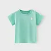 Camiseta de Manga Corta para Niños Estilo Delgado de Verano Camiseta para Niños Camiseta de Manga Raglán Camiseta de Manga Corta de Algodón Puro para Bebé de Verano