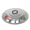 Tampa de panela espessa de aço inoxidável, adequada para woks, panelas pequenas, frigideiras e panelas grandes; tampa de panela extra grande, tampa de balde grande, tampa de panela grande