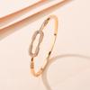 Pulsera de Hebilla de Diamantes Completos Nueva de Amazon para Mujer, Diseño de Lujo Ligero, Estilo Europeo y Americano, Joyería de Mano de Moda al Por Mayor