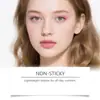 Brillo de Labios Hidratante Rosa Zephoco, Desarrollo de Color Natural, No se Pega en la Taza, Maquillaje Fácil de Aplicar, Brillo de Labios Rico, Hidratante y Conveniente