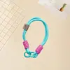 Lanyard para Teléfono Móvil de Cara Sonriente Popular Llavero Cuerda Trenzada para Muñeca Cadena Anti-Pérdida para Teléfono Móvil Regalo de Vacaciones Cuerda para Cámara Ccd