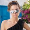 Gafas de Sol Ins con Montura Cuadrada para Mujer, Gafas de Sol Retro de Pierna Ancha de Moda, Gafas de Alta Gama, Gafas de Sol al por Mayor