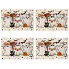 Nuevo camino de mesa Halloween Amazon TEMU, camino de mesa estilo americano, mantel largo de lino, específicamente para mesas de té