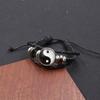 Pulsera de gema de tiempo Yin Yang Tai Chi para hombres y mujeres, moda retro, tejida a mano, pulsera de cuentas DIY, joyería al por mayor