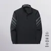 Moletom com Meio Zíper Masculino 2025 Primavera e Outono Novo Estilo Chinês Espesso Pesado Gola Alta Pulôver Jaqueta Versátil Tendência