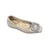 Sapatilhas Elegantes Estilo Coreano com Strass e Salto Escondido Outono/Inverno 2025 Sapatilhas Baixas Slip-On para o Dia a Dia Estilo Francês