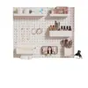 Estante de Almacenamiento para Pared sin Taladro para Labiales, Cosméticos y Cuidado de la Piel; Organizador de Maquillaje y Estante de Almacenamiento Multifuncional
