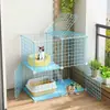 Jaula para Gatos Hogar Interior Oferta Especial Villa para Gatos Deluxe Extra Grande Tres Niveles Pequeña Oferta Especial Casa Nido para Gatitos