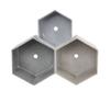 Minimalista Escandinavo Hexagonal Rectangular Imitación Cemento Mini Suculenta Melamina Maceta Planta Verde Simulada Maceta de Melamina No Porosa