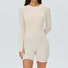 Macacão de yoga feminino transfronteiriço com costas bonitas, almofadas de peito removíveis, roupa de ginástica justa, macacão esportivo com cintura em V nas costas