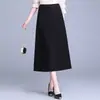 Versátil y moderno falda midi brillante de cielo estrellado 2026 primavera/otoño de cintura alta elegante línea A versión coreana falda ajustada al cuerpo