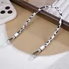 Cadena de Mano de Cuero PU con Estampado de Leopardo de Moda Personalizada Colgante Decorativo para Bolso Diseño de Nicho Cadena para Colgar el Teléfono Móvil en la Muñeca para Mujeres