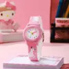 Novo Relógio de Pulso Infantil de Quartzo de Silicone, Bonito, Fresco e Moderno, com Desenho de Cavalo Feliz e Sonhador