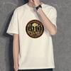 Camiseta Masculina de Manga Curta de Algodão Puro de Verão Marca Trbottomy Versátil para Casal Camiseta Masculina Exportação Camiseta Básica Personalização de Logo