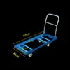 Carro pequeño para fregadero, carretilla plegable, carretilla de mano plegable, carro de carga para el hogar, carro de manipulación de carga, carro de mano portátil para paquetería