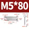 Pasador de Acero Inoxidable 304 con Cabeza Plana y Agujero, Pasador Cilíndrico, Pasador de Posicionamiento Cilíndrico Gb882 con Juego de Pasador de Chaveta