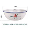 Bol Grande de Cerámica Vintage para Uso Doméstico, Engrosado y Profundizado para Amasar Masa, Fermentar Masa, Secar Salsa al Sol y Preparar Bebidas, con una Boca Ancha