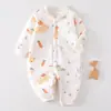 Fábrica de Origem 40g Jaqueta de Algodão Macacão Bebê Outono e Inverno Acolchoada Engrossada Roupa de Algodão Recém-Nascido 0-12 Meses Roupa de Algodão para Bebê