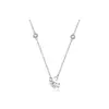 Collar Colgante Danza de Mariposas Exquisita Transfronterizo, Dulce y Brillante con Diamantes, Cadena para Clavícula de Lujo Ligero, Venta Directa de Fábrica