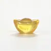 Casa na Floresta Lingote de Ouro Esmaltado Tamanho Lingote de Ouro Cristal Amarelo Abertura Móvel Decoração de Presente Tigela de Tesouro Artesanato Acessório Pequeno