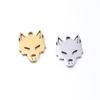 Acessórios artesanais DIY acessórios pingente cabeça de lobo aço inoxidável personalidade hip hop animal dominador acessórios cabeça de lobo
