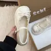 Nuevos Zapatos Mary Jane de Encaje con Lazo de Verano 2026 para Mujer, Suela Gruesa, Punta Redonda, Tacón Bajo, Suela Suave, Zapatos Pequeños de Cuero Lolita
