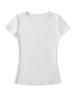 Playera Básica de Cuello Redondo Ajustada Adelgazante de Hombro Corta de Manga Corta Verano Jersey Color Sólido Combinable Top Base para Mujer