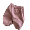 Calça Curta Casual Simples Estilo Coreano para Bebês e Crianças Pequenas, Calça de Verão Confortável e Versátil para Bebês