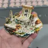 Imán de Nevera Metálico Xingcheng Huludao Cultural y Creativo Tendencia Nacional Punto de Referencia Turístico Lugar Escénico Fuente de Aleación Creativa Imán de Nevera