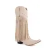 Botas Talla Grande Amazon Botas de Caña Alta con Borlas Comercio Exterior Británicas Gruesas con Remaches 4 Botas Nuevas para Mujer con Algodón Azul