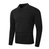 Comercio Electrónico Transfronterizo Novedades Otoño/Invierno Suéter de Punto con Decoración de Botones y Solapa para Hombre Prenda Base