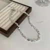 Colar de Pérolas Irregulares Borboleta Estilo Vintage Corrente para Clavícula Versátil Joias de Alto Padrão Atacado para Mulheres