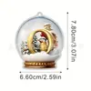 Letra Bola de Cristal Amarilla Acrílico Colgante para Coche Decoración de Árbol de Navidad Decoración del Hogar Espejo Retrovisor