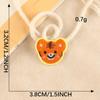 Parche de etiqueta de tela con dibujos animados Duo Cool, cabeza de oso, accesorios de ropa para niños, suministro de comercio electrónico, etiqueta bordada por computadora, pegatina de tela DIY