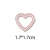 Color tamaño pequeño Estrella de cinco puntas Calcomanía decorativa Parche bordado para planchar Ropa Zapatos Sombrero Accesorios de equipaje DIY Calcomanía de tela